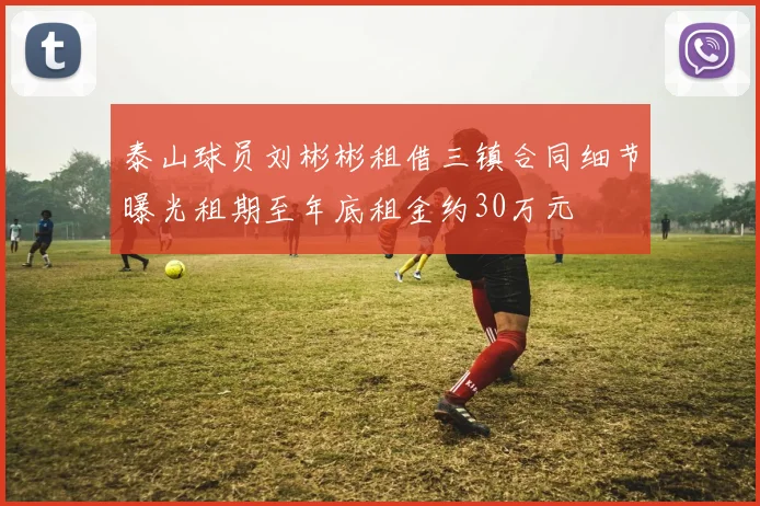 泰山球员刘彬彬租借三镇合同细节曝光租期至年底租金约30万元
